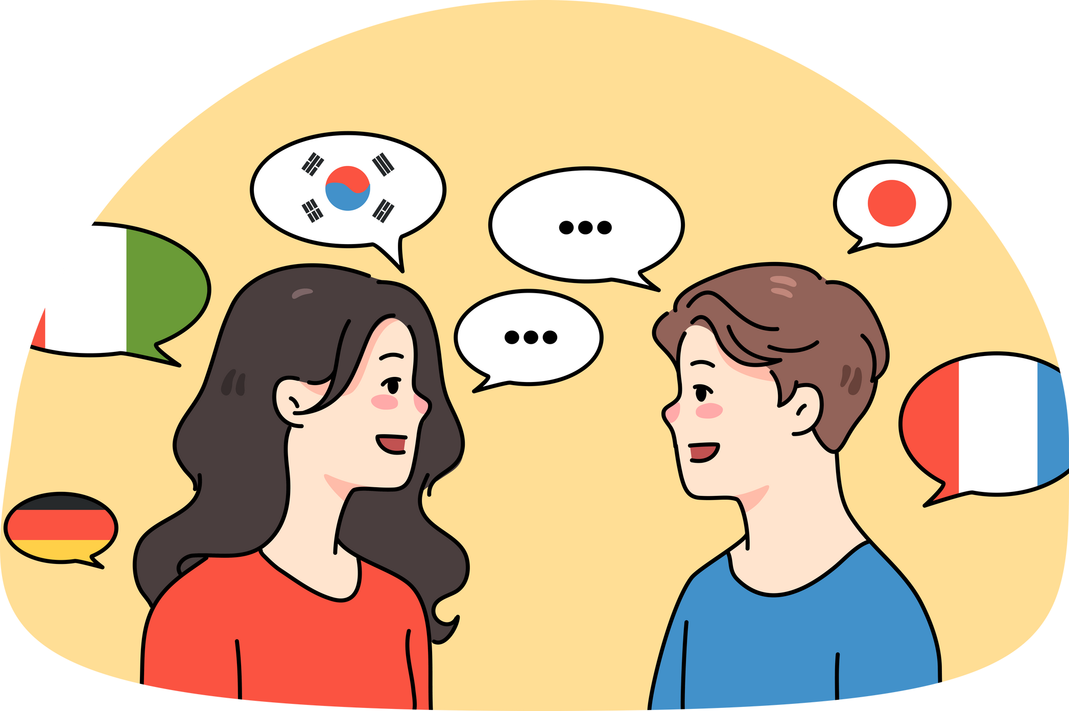 Diverse People Talk Communicate in Different Languages